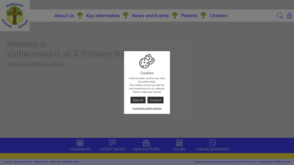 Screenshot of the The Friends Of Underwood CE Primary School (Fis) website