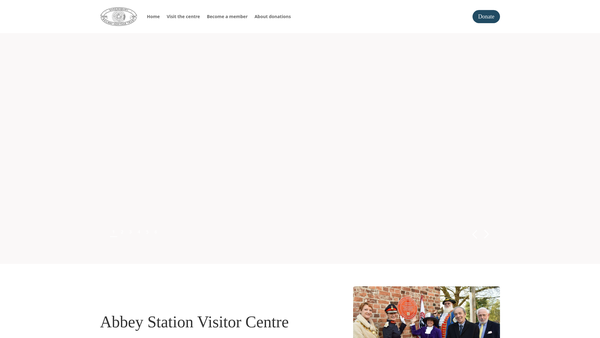 Screenshot of the Shrewsbury Railway Heritage Trust website