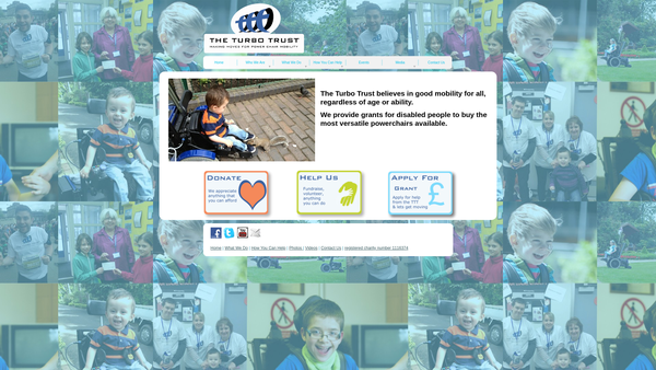 Screenshot of the The Turbo Trust website