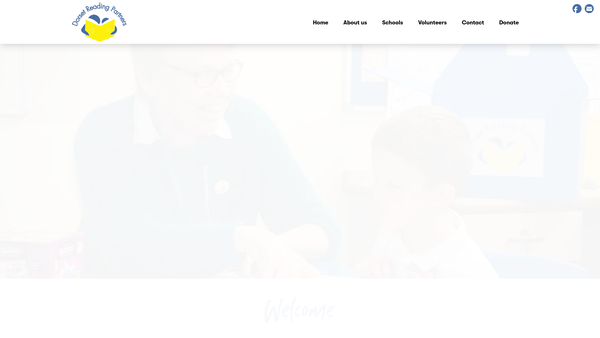 Screenshot of the Dorset Reading Partners website