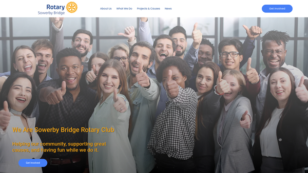 Screenshot of the The Rotary Club Of Sowerby Bridge Trust Fund website