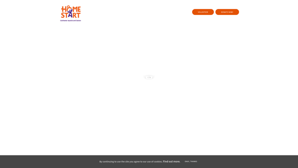 Screenshot of the Home-Start Colchester, Jaywick & Clacton website