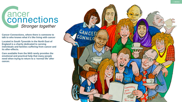 Screenshot of the Cancer Connections Limited website