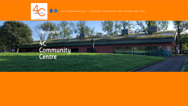Screenshot of the Christ Church Community Developments website