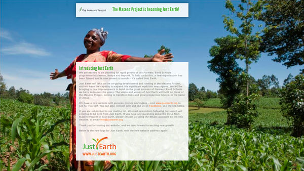 Screenshot of the The Maseno Project Trust website