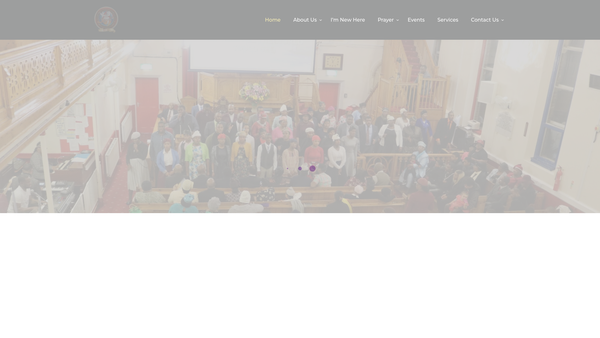 Screenshot of the Hackney Pentecostal Apostolic Church website