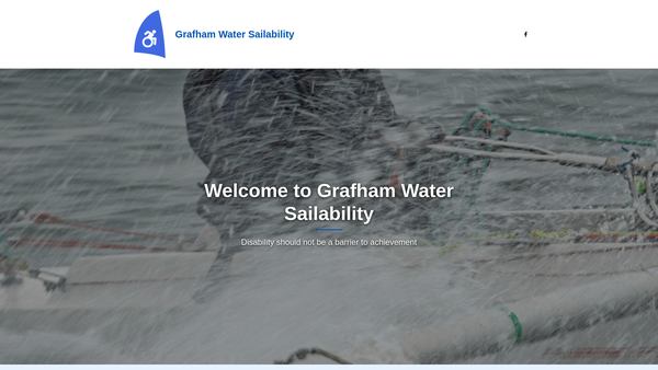 Screenshot of the Grafham Water Sailability website