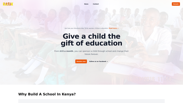 Screenshot of the Basik website