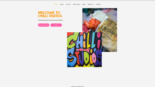 Screenshot of the Chilli Studios (Newcastle And Gateshead Arts Studio) Limited website