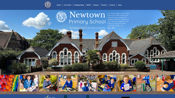 Screenshot of the Friends Of Newtown School (Exeter) website