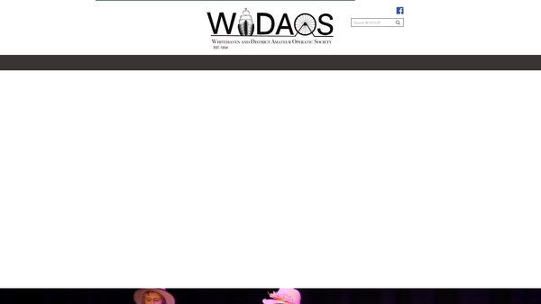 Screenshot of the Whitehaven And District Amateur Operatic Society website