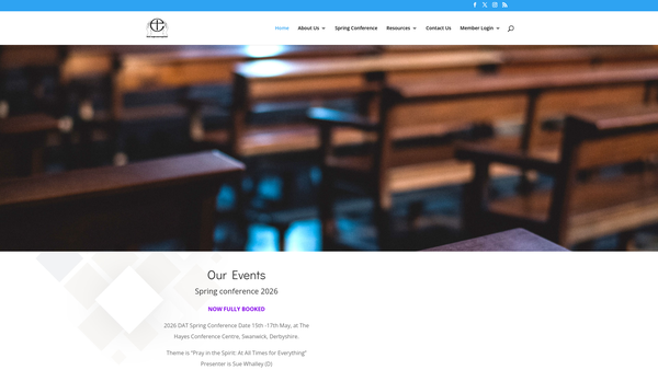 Screenshot of the Deaf Anglicans Together website