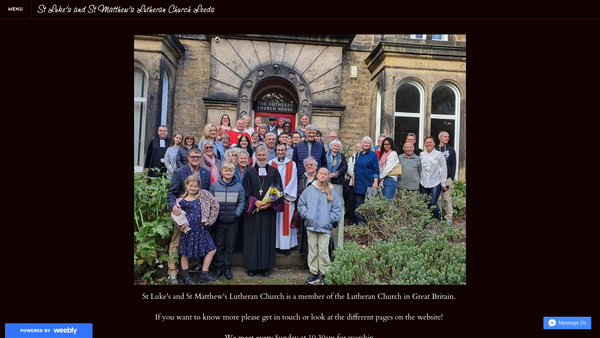 Screenshot of the Leeds Lutheran Church House Trust website