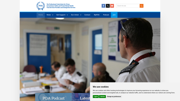 Screenshot of the Poa Welfare Fund website
