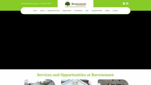 Screenshot of the Barrowmore Limited website