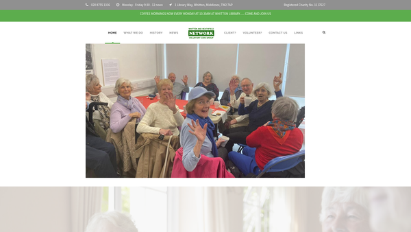 Screenshot of the Whitton Network website
