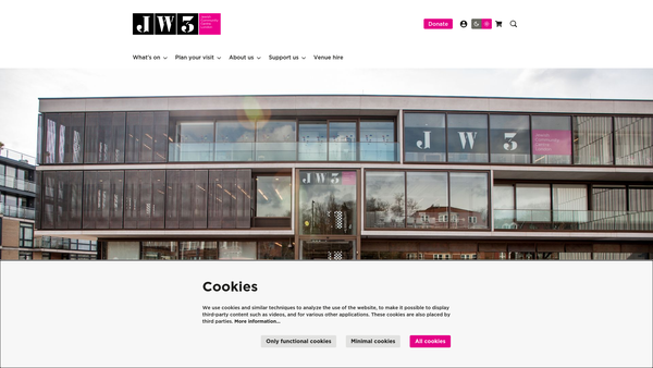 Screenshot of the Jw3 Trust Limited website