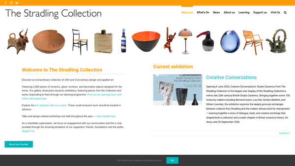 Screenshot of the The Ken Stradling Collection website