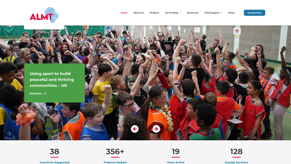 Screenshot of the The Angus Lawson Memorial Trust website