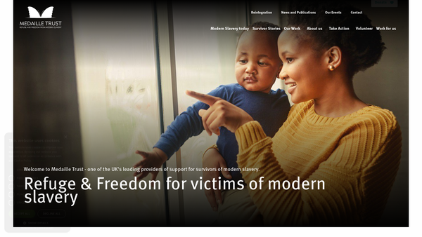 Screenshot of the Medaille Trust website