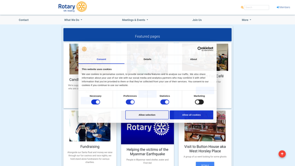 Screenshot of the MK Watling Trust Fund website