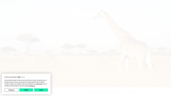 Screenshot of the Mwitu Trust website