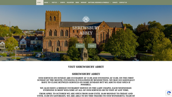 Screenshot of the Burke Bequest website