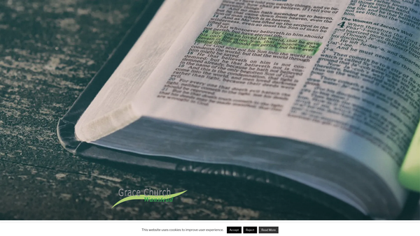 Screenshot of the Grace Church Wanstead website