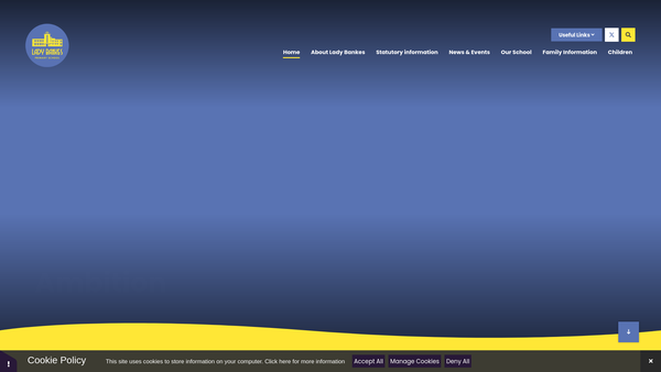 Screenshot of the Friends Of Ladybankes Association website