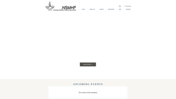 Screenshot of the The National Spirituality And Mental Health Forum website