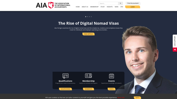 Screenshot of the The Aia Educational And Benevolent Trust website