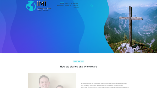 Screenshot of the Impact Ministries International website