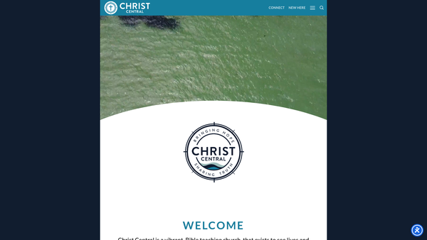 Screenshot of the Christ Central Church website