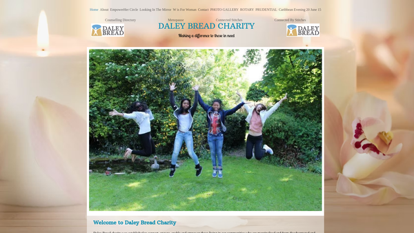 Screenshot of the Daley Bread Ltd website