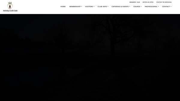 Screenshot of the Helsby Golf Club Powered Wheelchair Appeal website