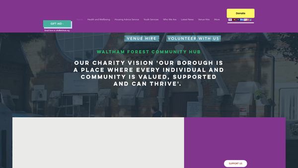 Screenshot of the Waltham Forest Community Hub website