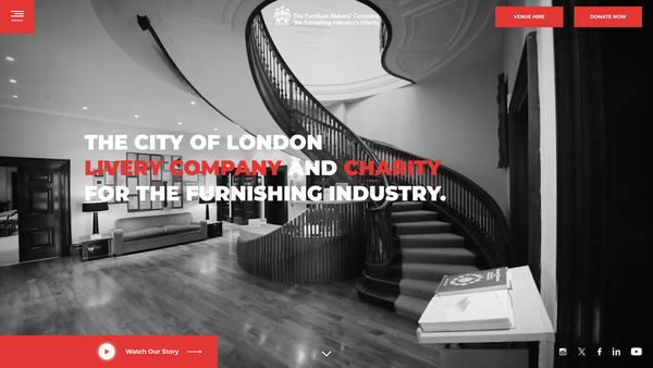 Screenshot of the Furniture Makers Company Limited website