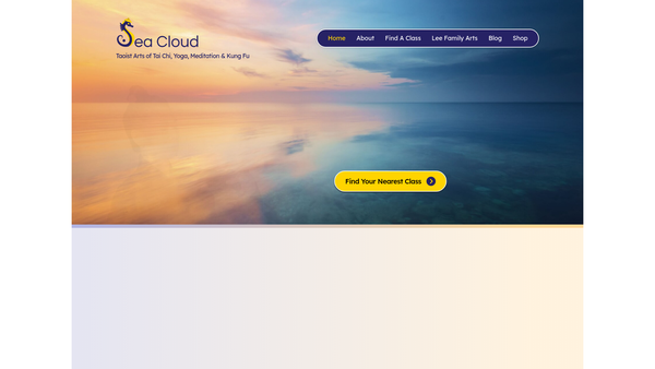 Screenshot of the Newcastle Lishi Arts website