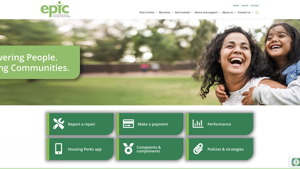 Screenshot of the Empowering People Inspiring Communities Limited website