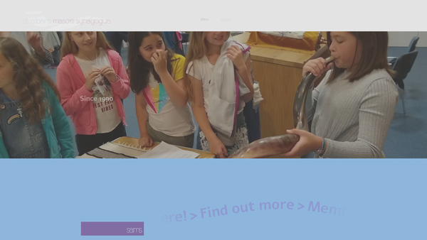 Screenshot of the St Albans Masorti Synagogue website