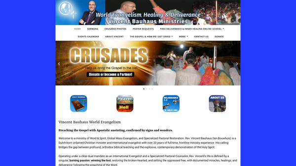Screenshot of the Amazing Grace Church London website