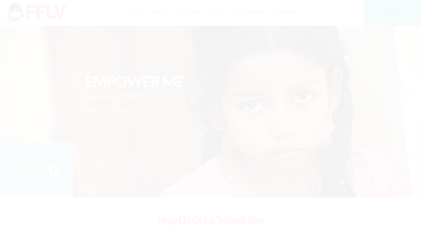 Screenshot of the Food For Life Vrindavan UK Ltd website