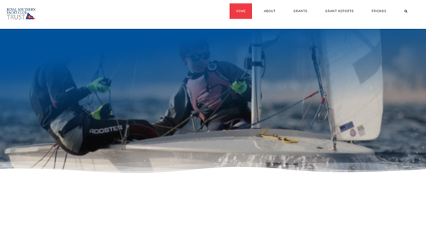 Screenshot of the Royal Southern Yacht Club Trust website