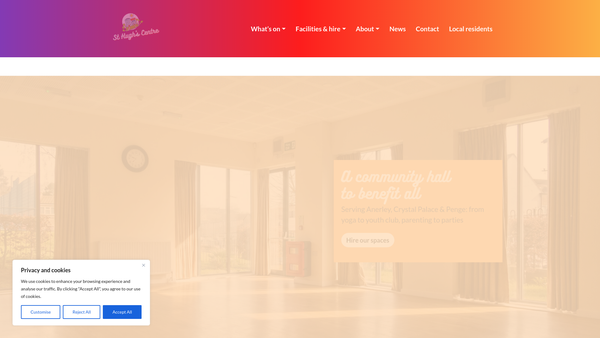 Screenshot of the Hilda Lane Community Association website