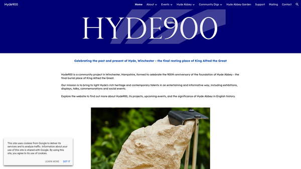 Screenshot of the Hyde 900 Limited website