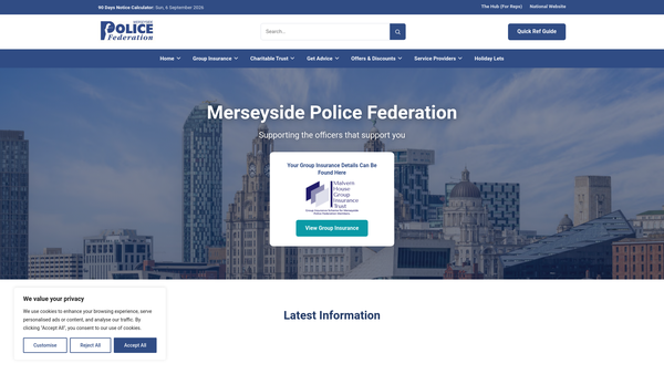 Screenshot of the MPF Charitable Trust website