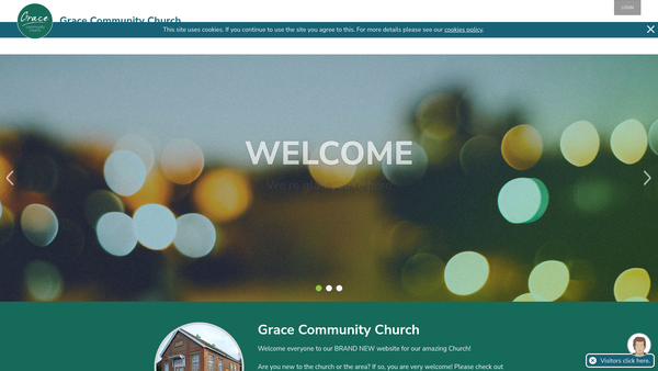 Screenshot of the Mangravet Church website