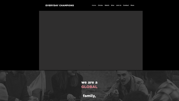 Screenshot of the Everyday Champions website