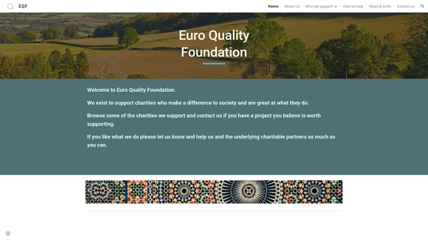 Screenshot of the Euro Quality Foundation website