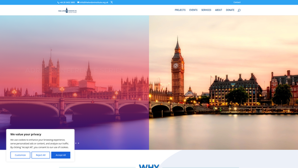 Screenshot of the The London Institute Of Social Studies website